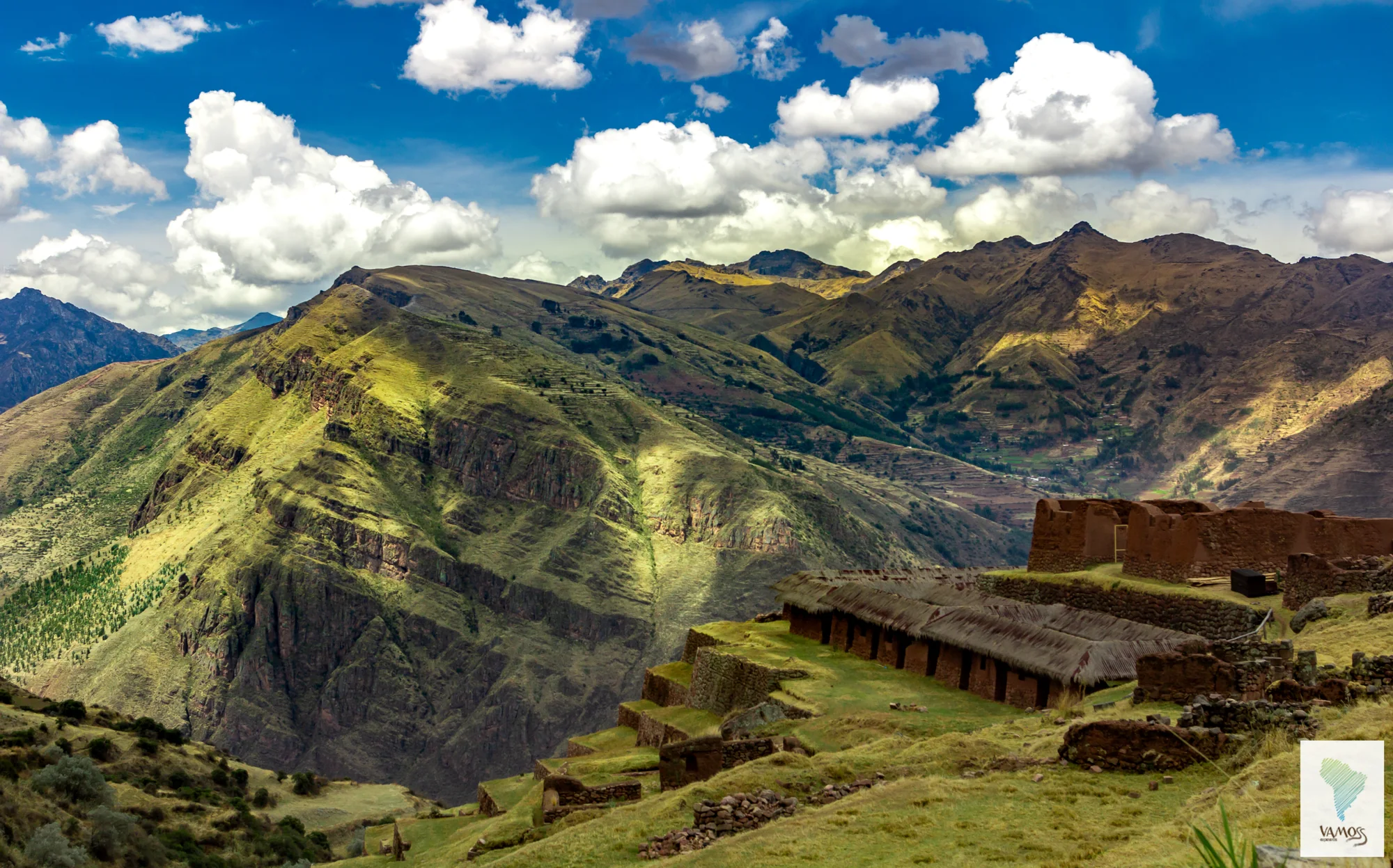 Green mountains of the Sacred Valley